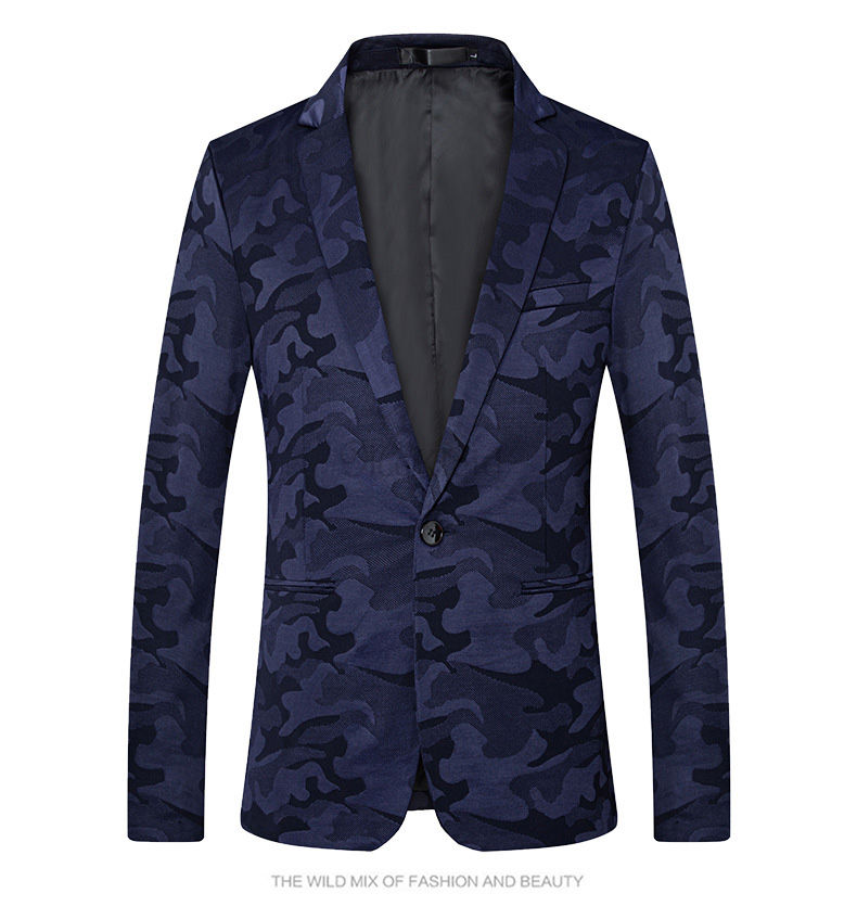 Männlichen Prom Smoking Blazer Slim Fit Männer Floral Männer Anzüge Gedruckt Blazer