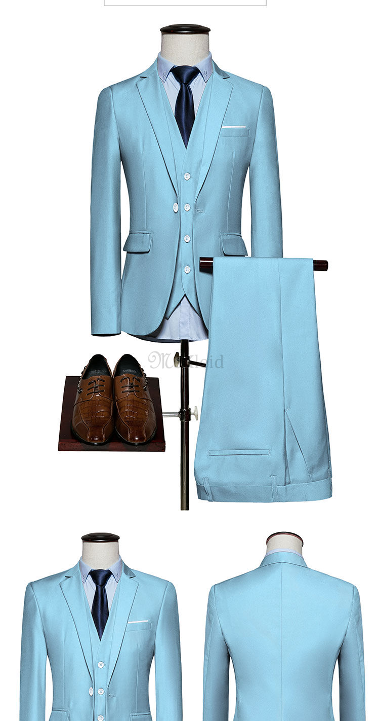 Anzug Männer Einfarbig Business Anzüge Mode Neue Herren-casual Weste