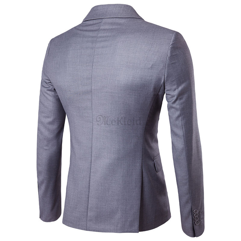 Zugeknöpft Männer Casual Business Anzug Blazer Jacke Mantel Männer Einfarbig Mode Neue