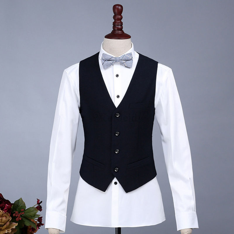 Hochzeit Bräutigam Neuesten Mantel-hose Schwarz Mens Männer Anzug Luxus