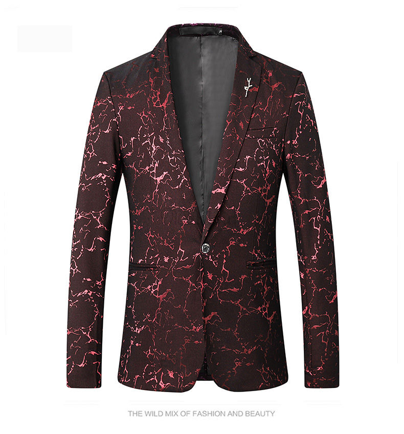 Luxus Langarm Anzug Mens Fashion Asiatische Mantel Business