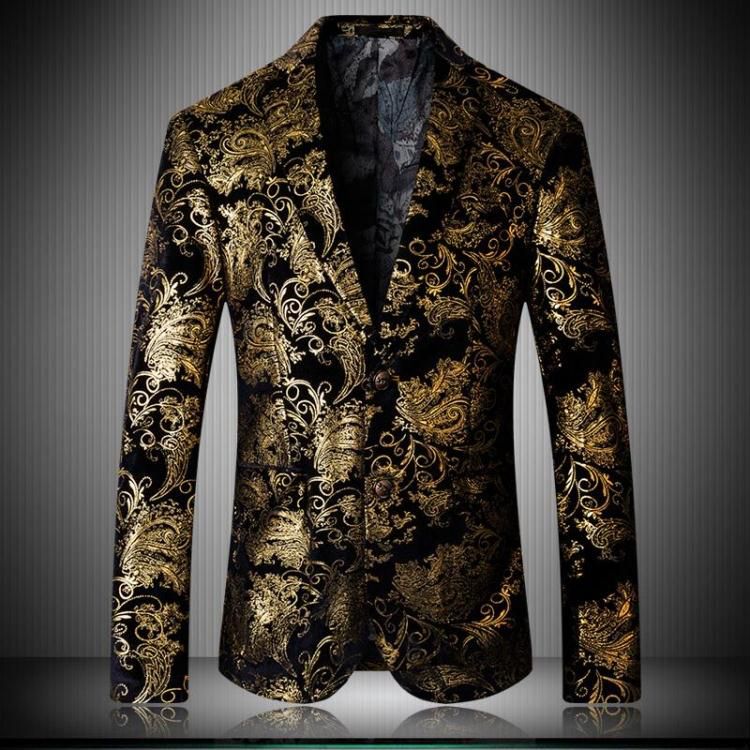 Blazer Jacke Anzug Mantel Mode Drucken Anzug Blume