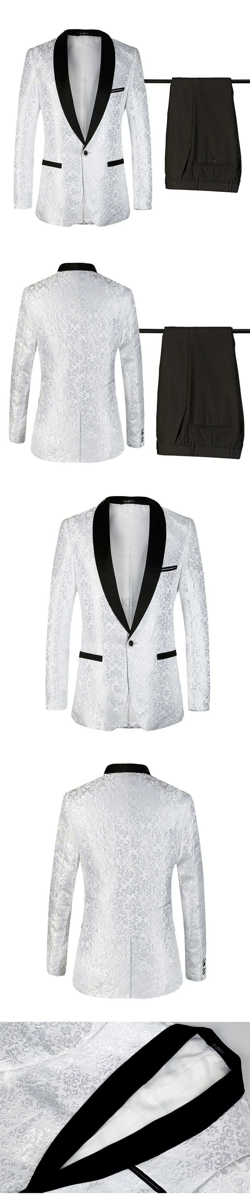 Gedruckt Anzug Für Hochzeit Blazer Floral Hosen Plus Euro Größe