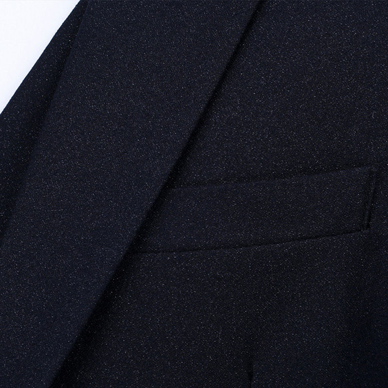 Hochzeit Bräutigam Neuesten Mantel-hose Schwarz Mens Männer Anzug Luxus