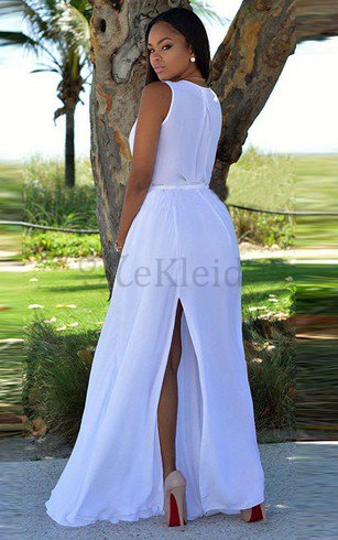 A-Line Natürliche Taile Ärmellos Bodenlanges Brautjungfernkleid mit Einem Schulter