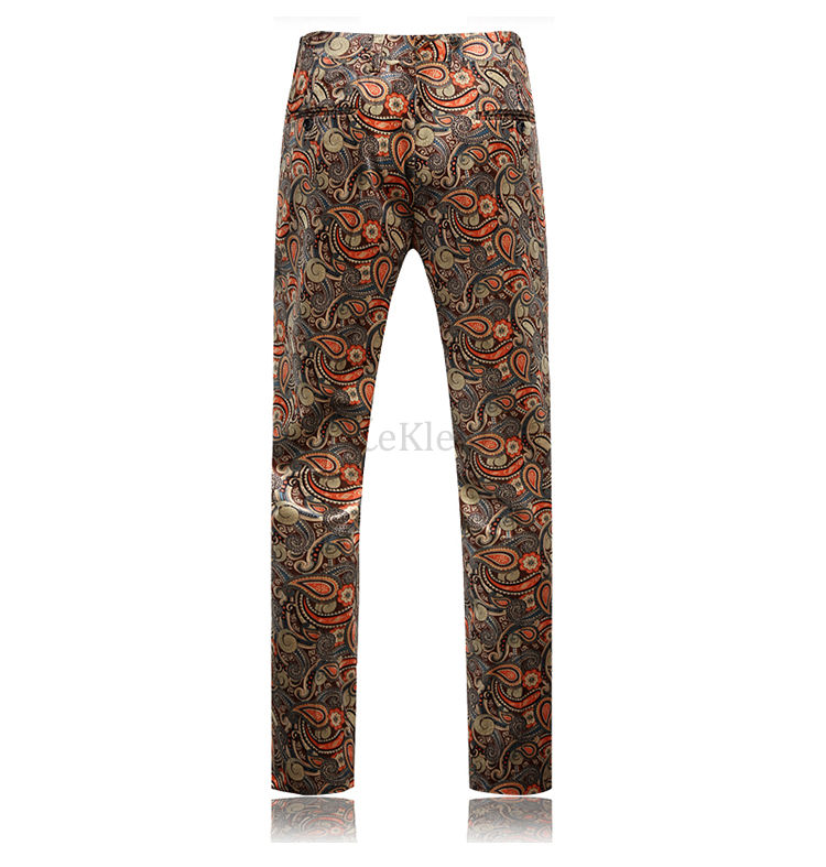 Männer Casual Anzug Slim Fit Sänger Zeigen Kleidung Urlaub Tragen
