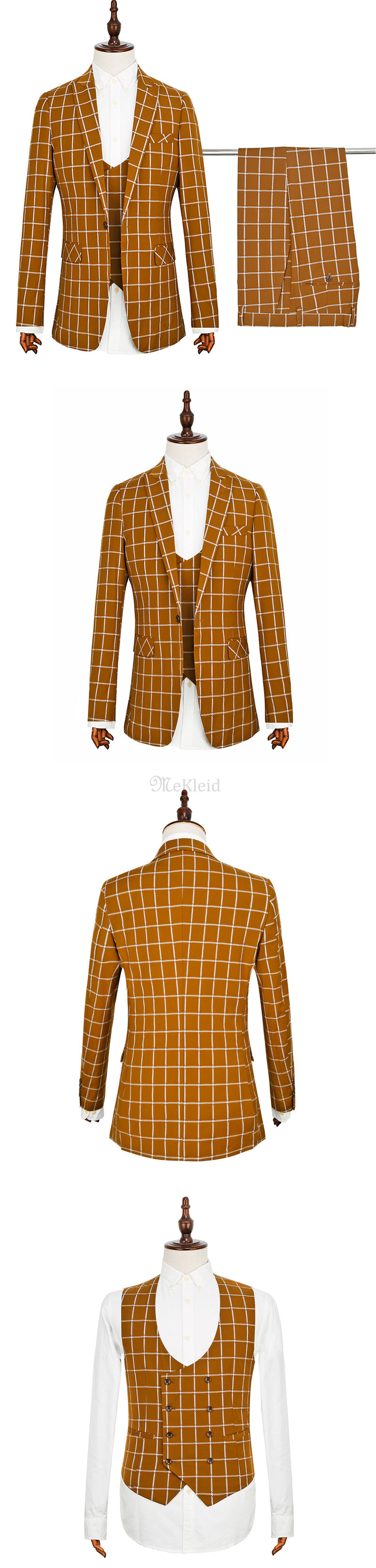 Männlichen Business Casual Plaid Anzüge Europa Hohe Qualität Männer Blazer