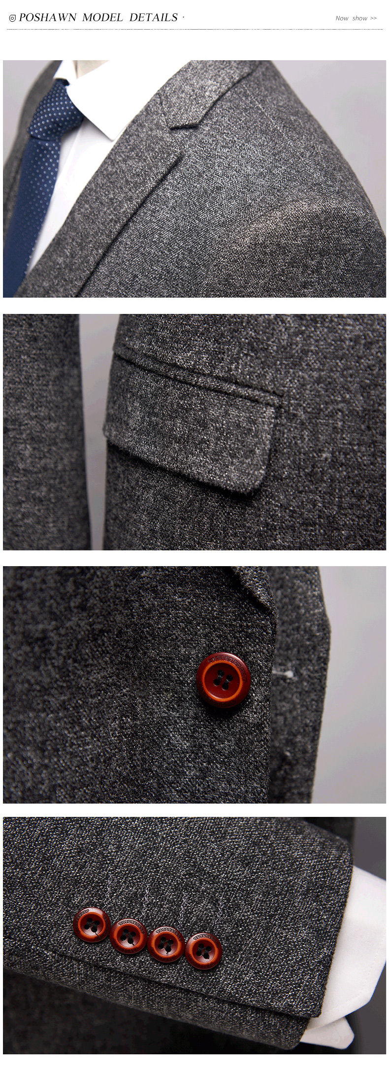 Herbst Und Winter Jacke + Hosen + Weste Hohe Qualität Anzug 3 Stücke Asiatische