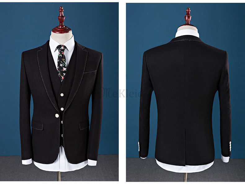 New Fashion Männer Anzug Männer Blazer Kleid Slim Fit Anzüge