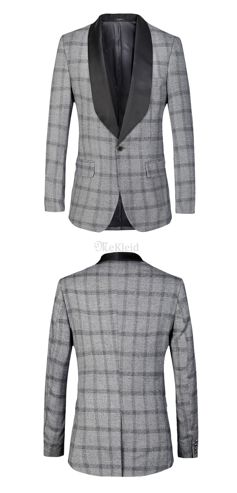 Kleid Plaid Jacke Hochzeit Anzüge Blazer Slim Fit