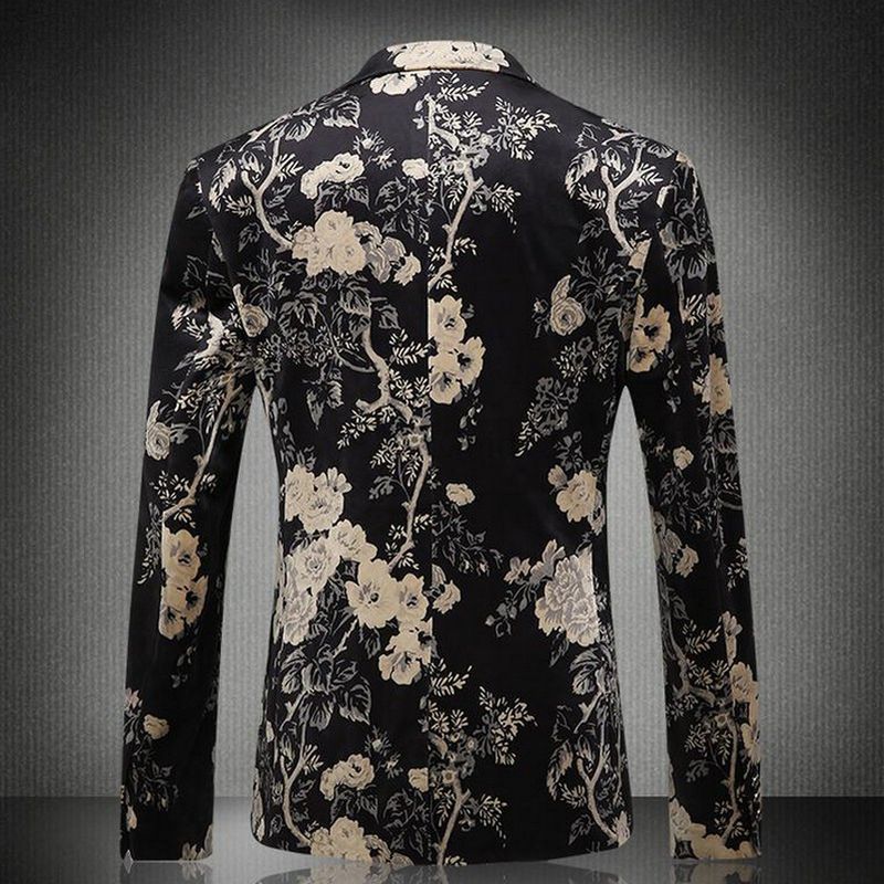 Print Phantasie Herren Blazer Jaqueta Masculina Blazer Masculino