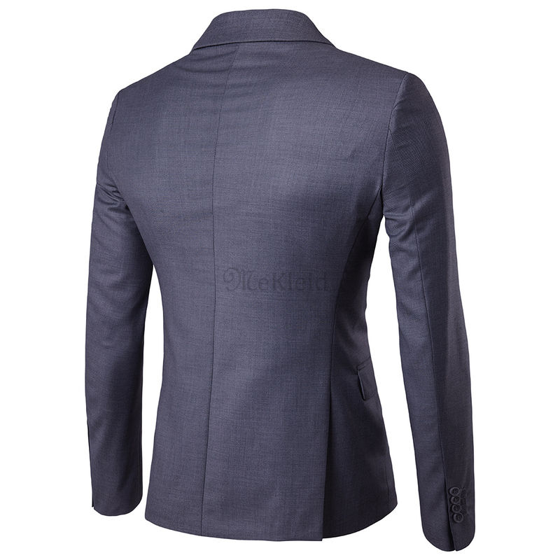 Zugeknöpft Männer Casual Business Anzug Blazer Jacke Mantel Männer Einfarbig Mode Neue