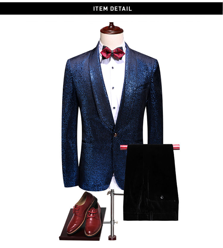 Groomsmen Kostüm Homme Prom Mann Herren Hochzeit Slim Fit Anzüge