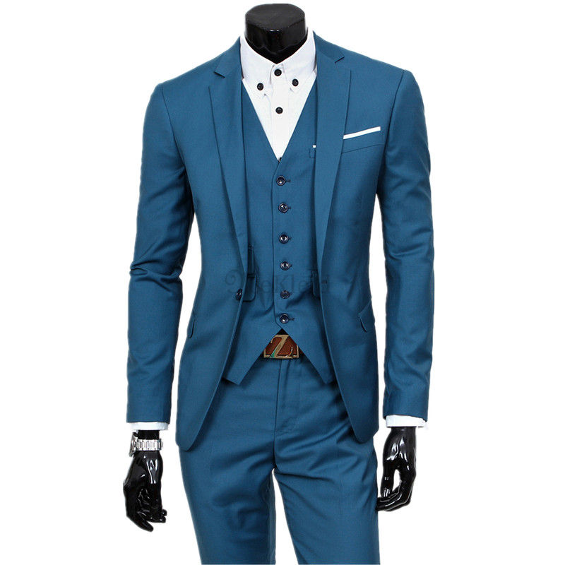 Weste Mantel Hosen Jacke + Weste + Hosen Anzug Drei-stück - Bild 1