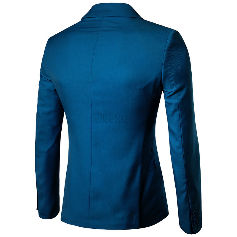 Zugeknöpft Männer Casual Business Anzug Blazer Jacke Mantel Männer Einfarbig Mode Neue