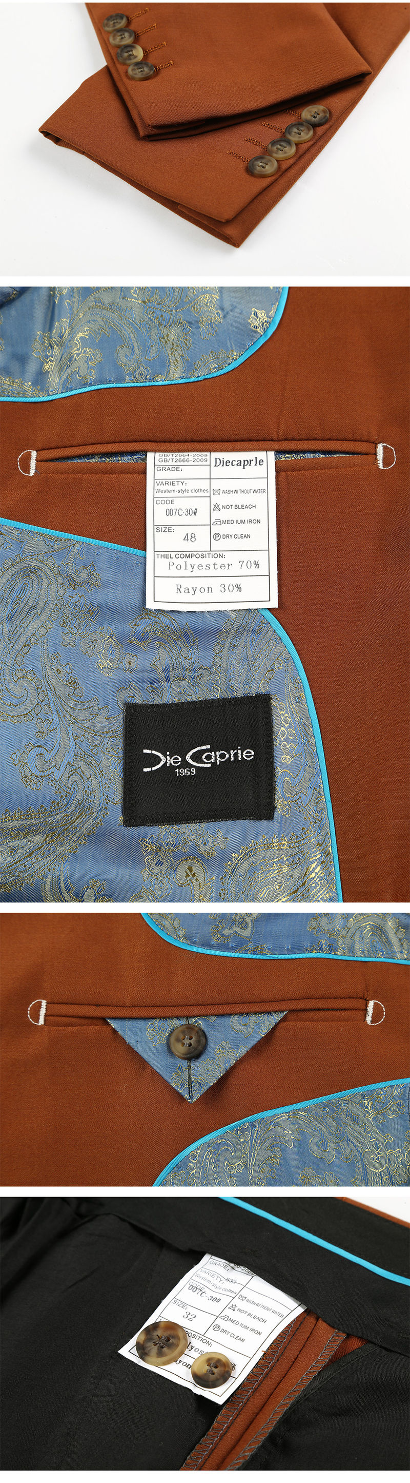 Terno 2 Taste Hochzeit Blazer Klassische Business Anzüge