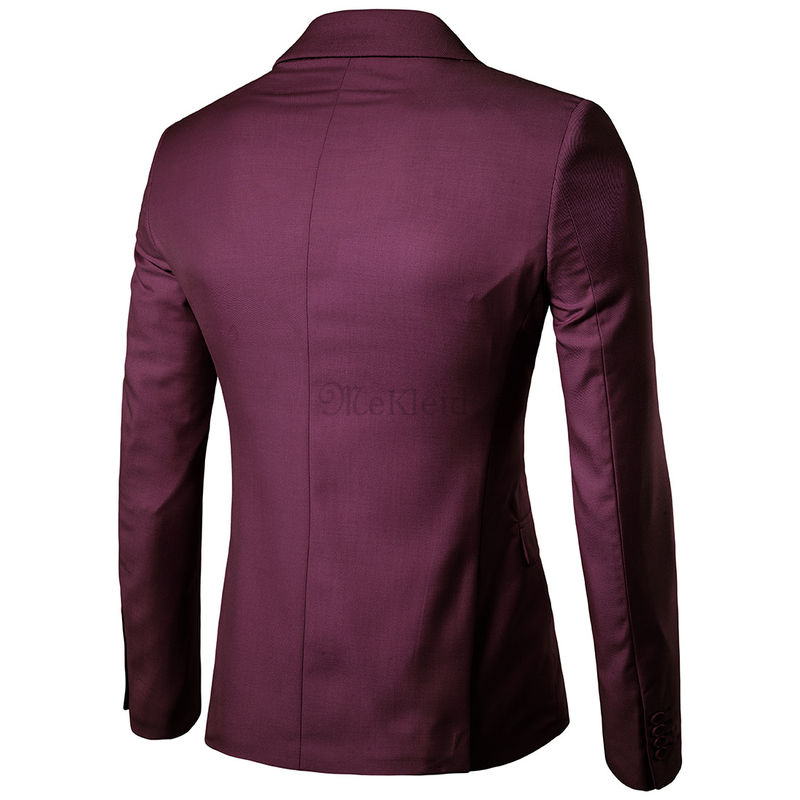 Zugeknöpft Männer Casual Business Anzug Blazer Jacke Mantel Männer Einfarbig Mode Neue