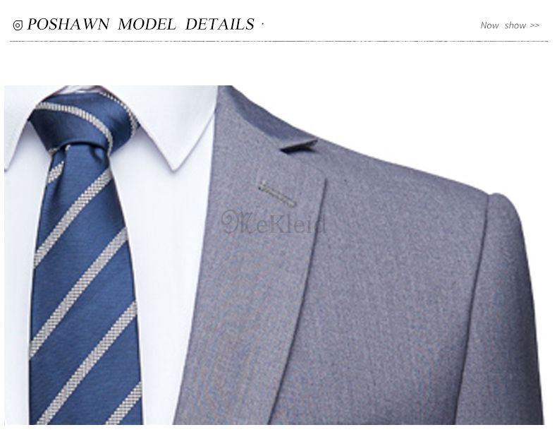 Grau Asiatische Casual Schwarz Business Formale Slim Fit Anzug