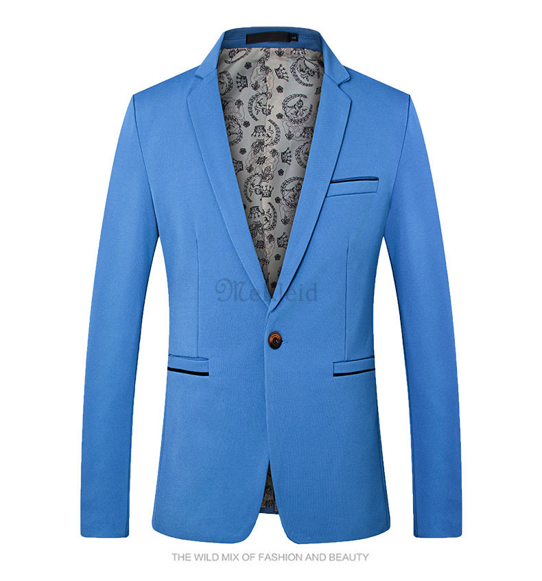 Männer Plus Größe Anzüge Blazer Slim Fit Jacke Mode Herbst