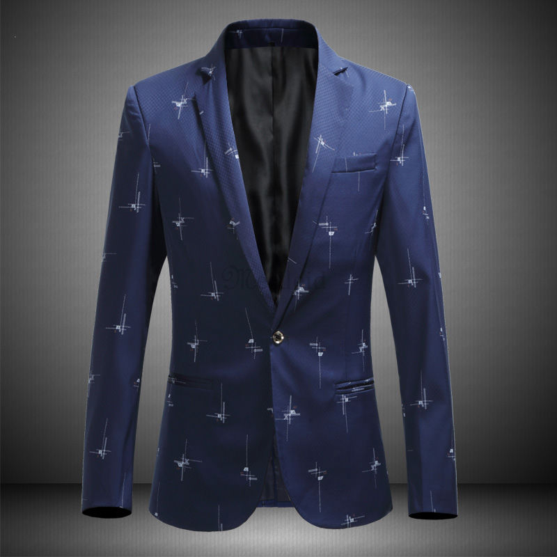Casual Boutique Anzug Mode M-6xl Männlichen Neue Männer Blazer Jacke - Bild 2